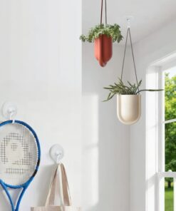 Alternative view of Adhesive Wall & Ceiling Decor Hooks: 4-Pack 3 lbs Heavy Duty No-Drill 360° Swivel Adjustable for Hanging Home Accents Lights Plants Wind Chimes Compatible with 3M Command Strips